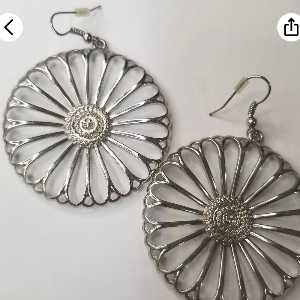 🌸Boutique Silver Daisy Boho Earrings